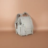 This white backpack is simple, versatile, lightweight and has a large capacity for student commuting and travel details Picture